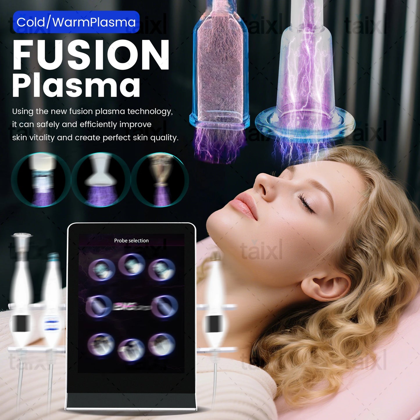 MYOSLIM Cold Plasma 8in1 Facial Machine For Skin Rejuvenation