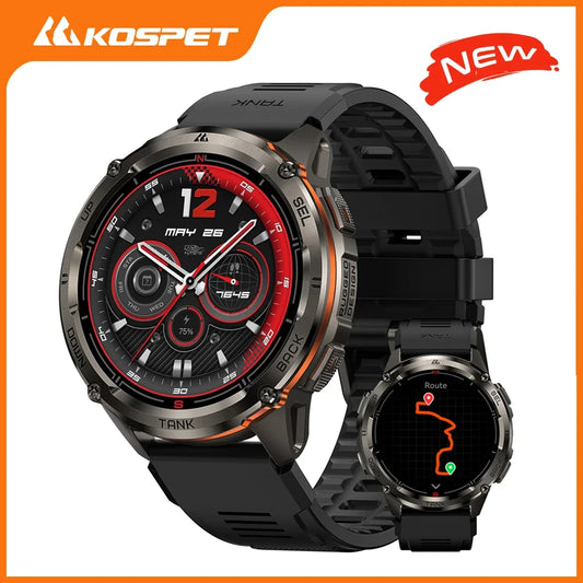 KOSPET Tank T3 Ultra 2 GPS Smartwatch IP69K Bluetooth Call