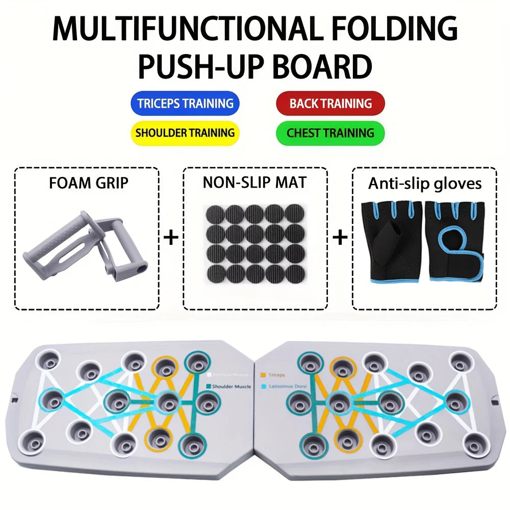 LINGPENG Push-Up Board Set Foldable Fitness Equipment
