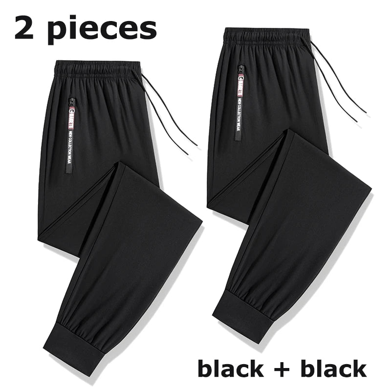 Quick Dry Hiking Running Pants With Zipper Pocket Taffeta Lightweight