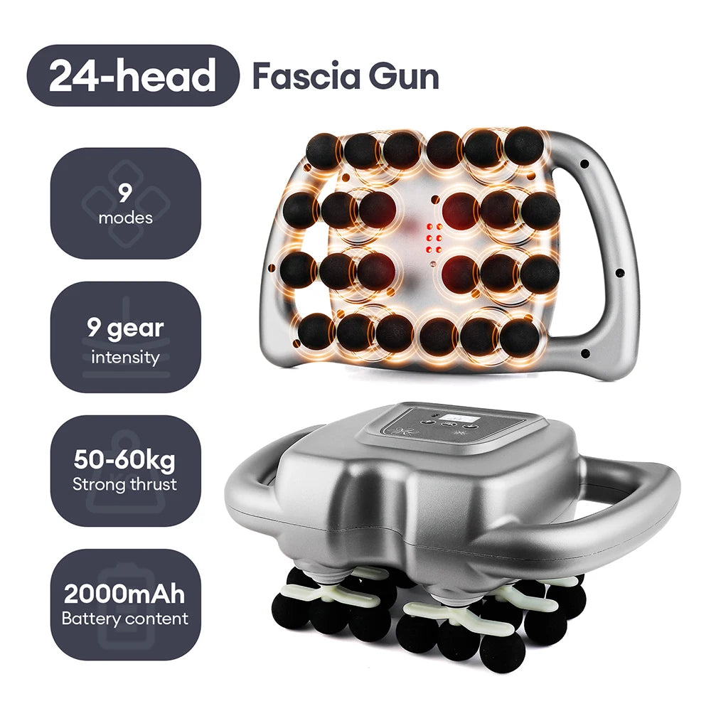 Foreverlily 16 Head Fascia Gun High Frequency Body Massager Shoulder