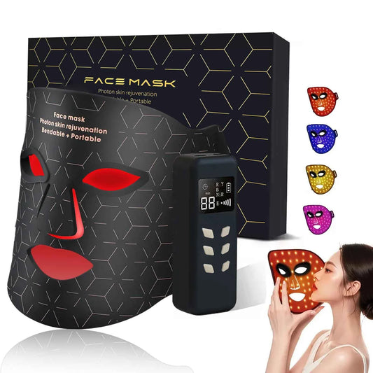 UBilli 4 Modes Portable LED Face Mask Light Therapy For Anti Aging Wrinkles
