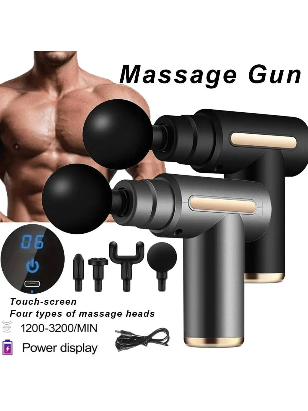 Portable Mini Massage Gun For Full Body Muscle Relief