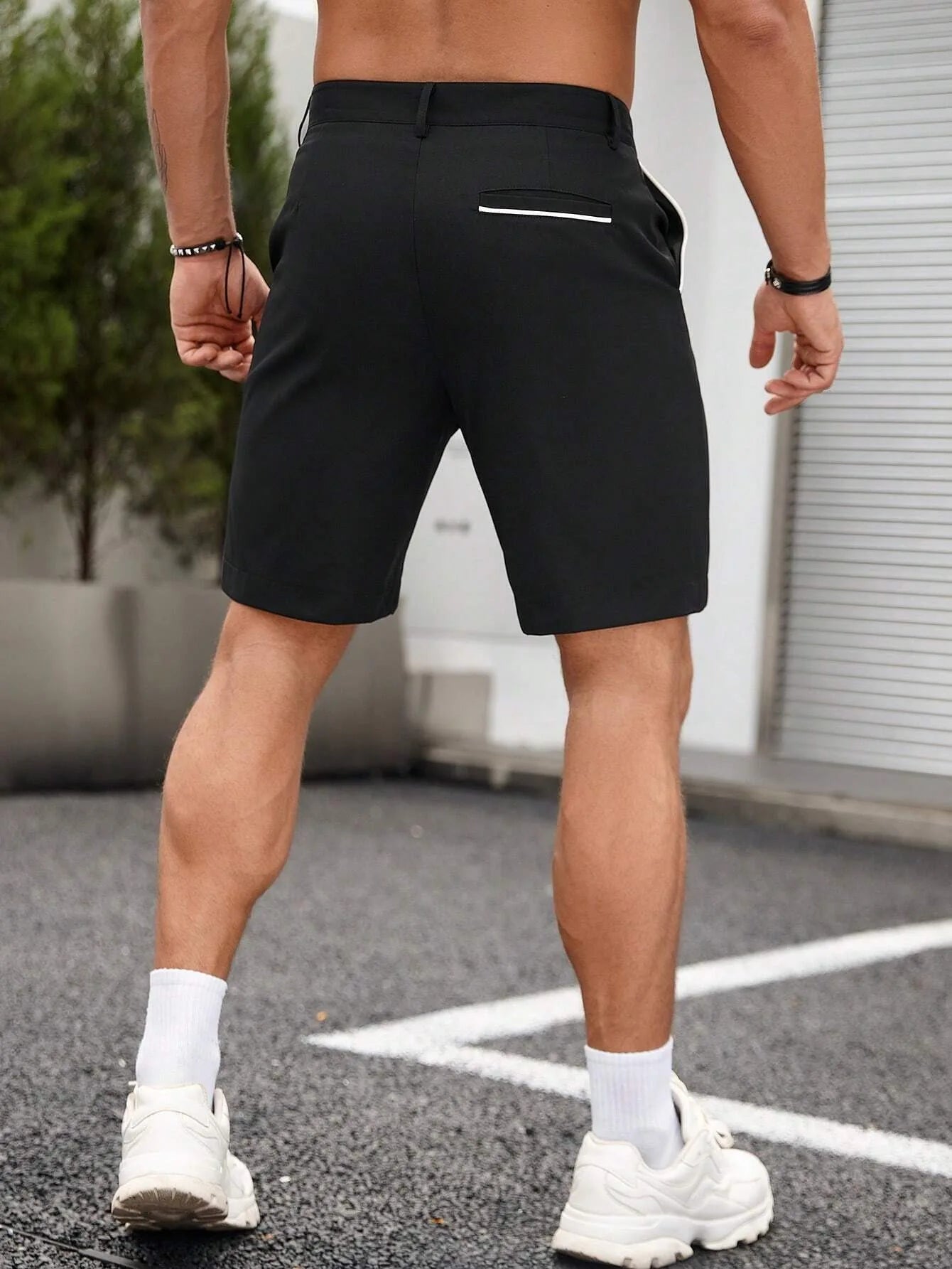 Men's Stretch Golf Shorts Polyester For Summer Comfort