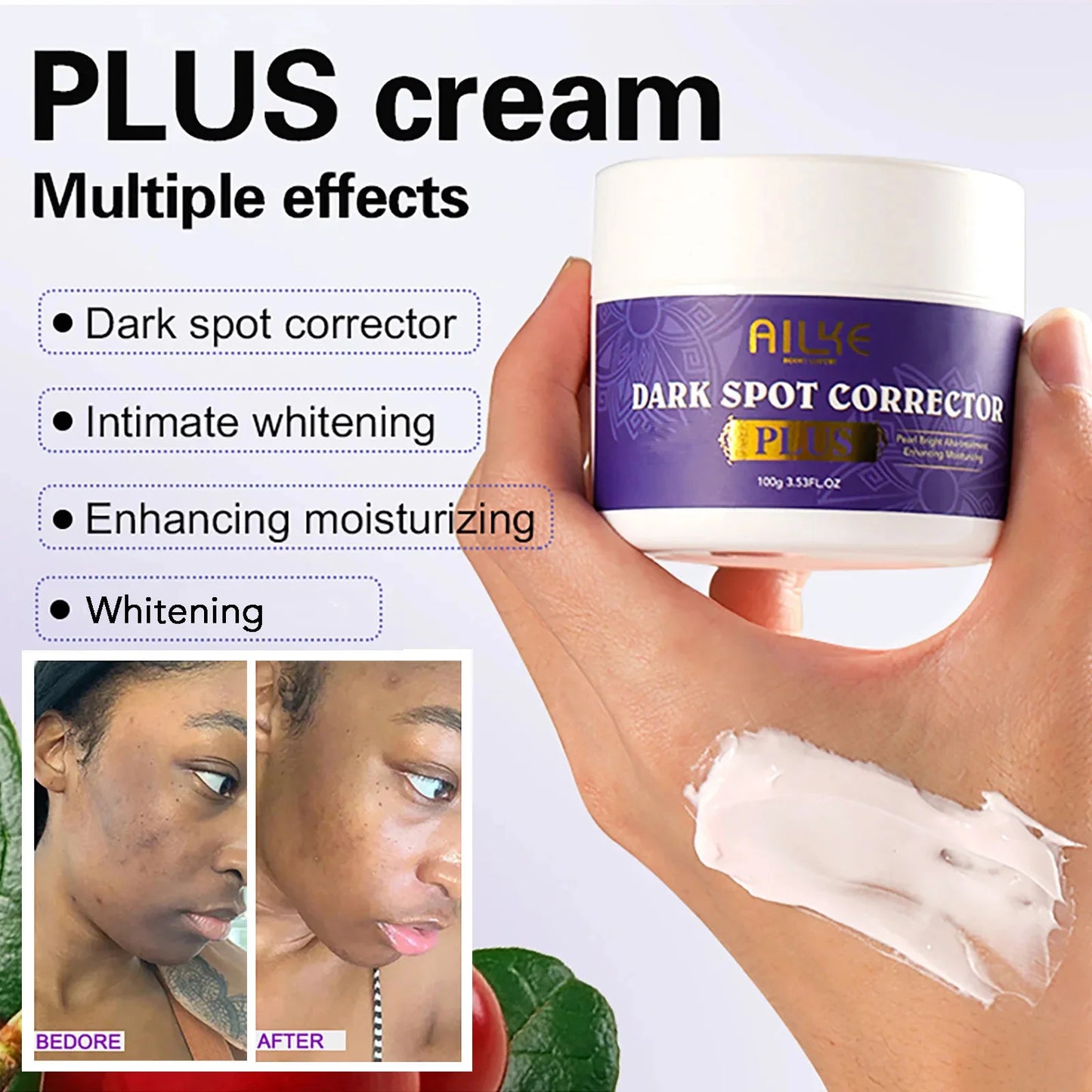 AILKE Glutathione Plus Skin Care Set Whitening Lotion