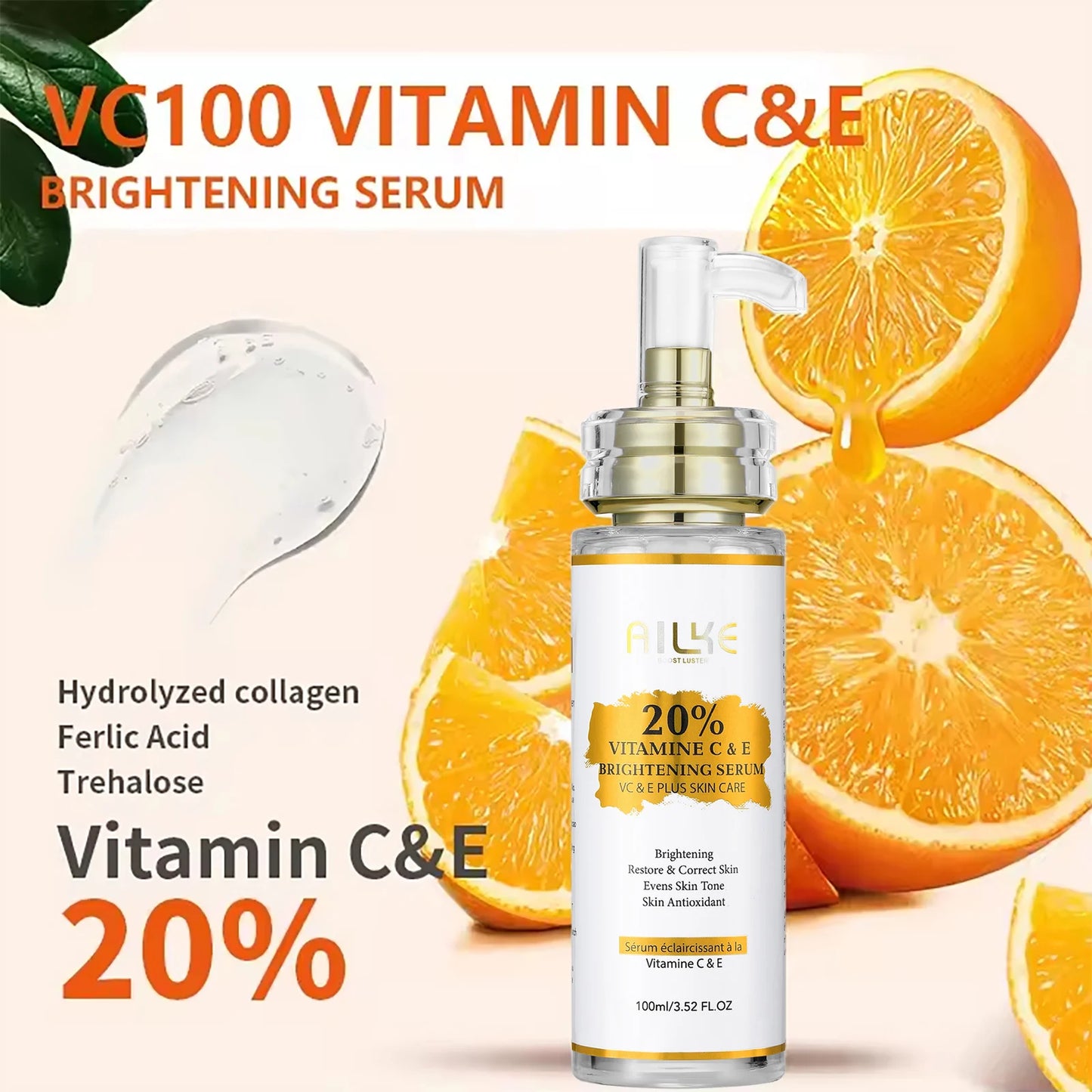 KYLIEFIT Vitamin C Whitening Serum For Dark Spot Brightening