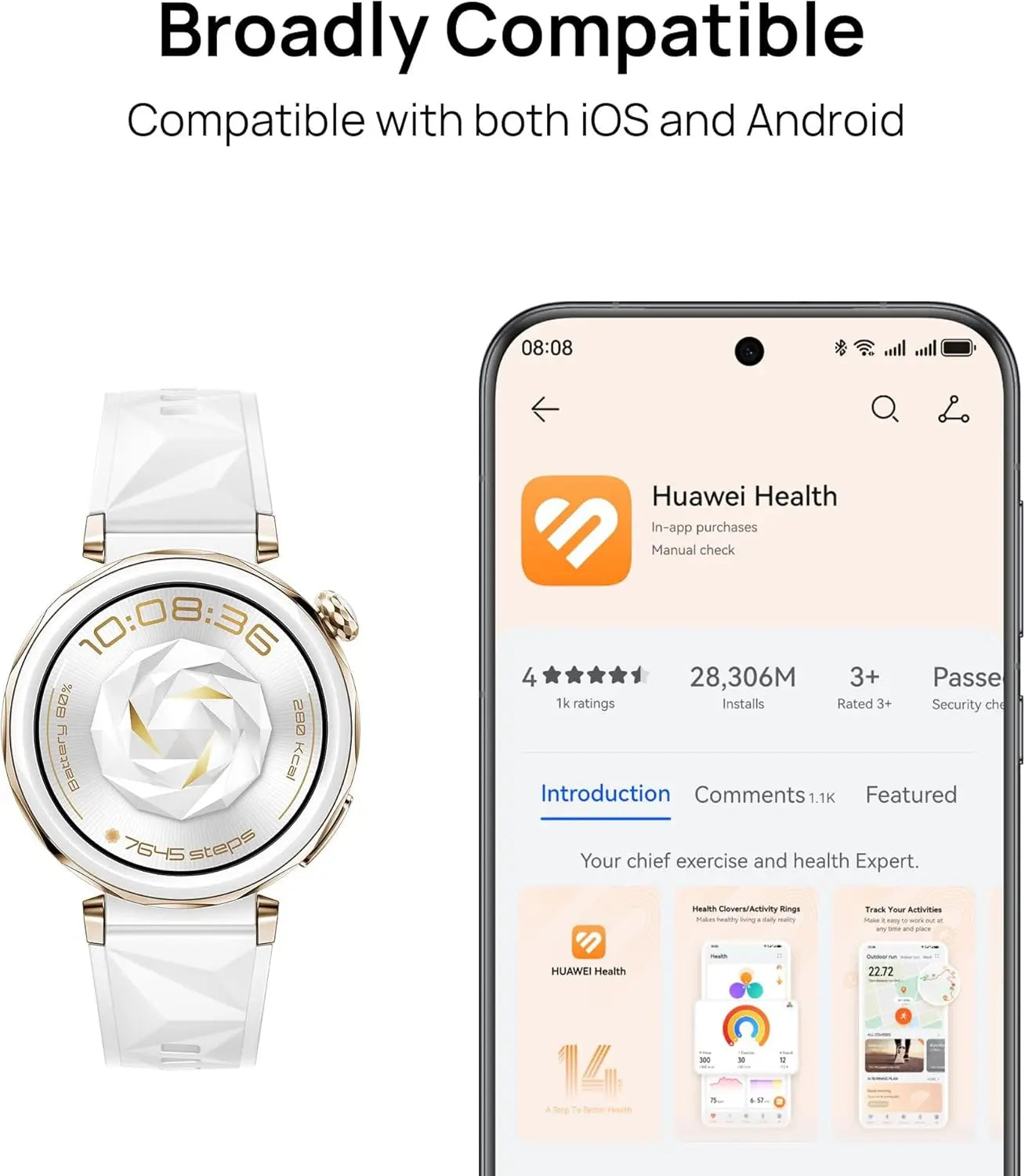 Huawei Watch GT 5 Pro Smartwatch 14 Day Battery Life