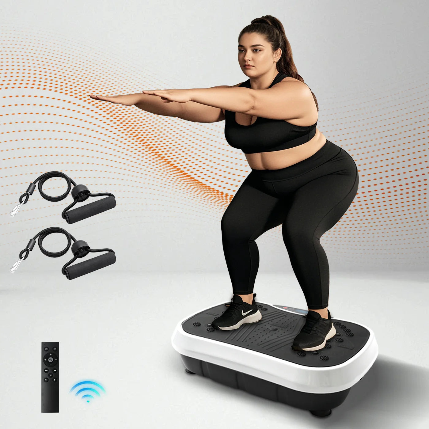 Vibration Plate Exercise Machine With Bluetooth Remote For Body Workout