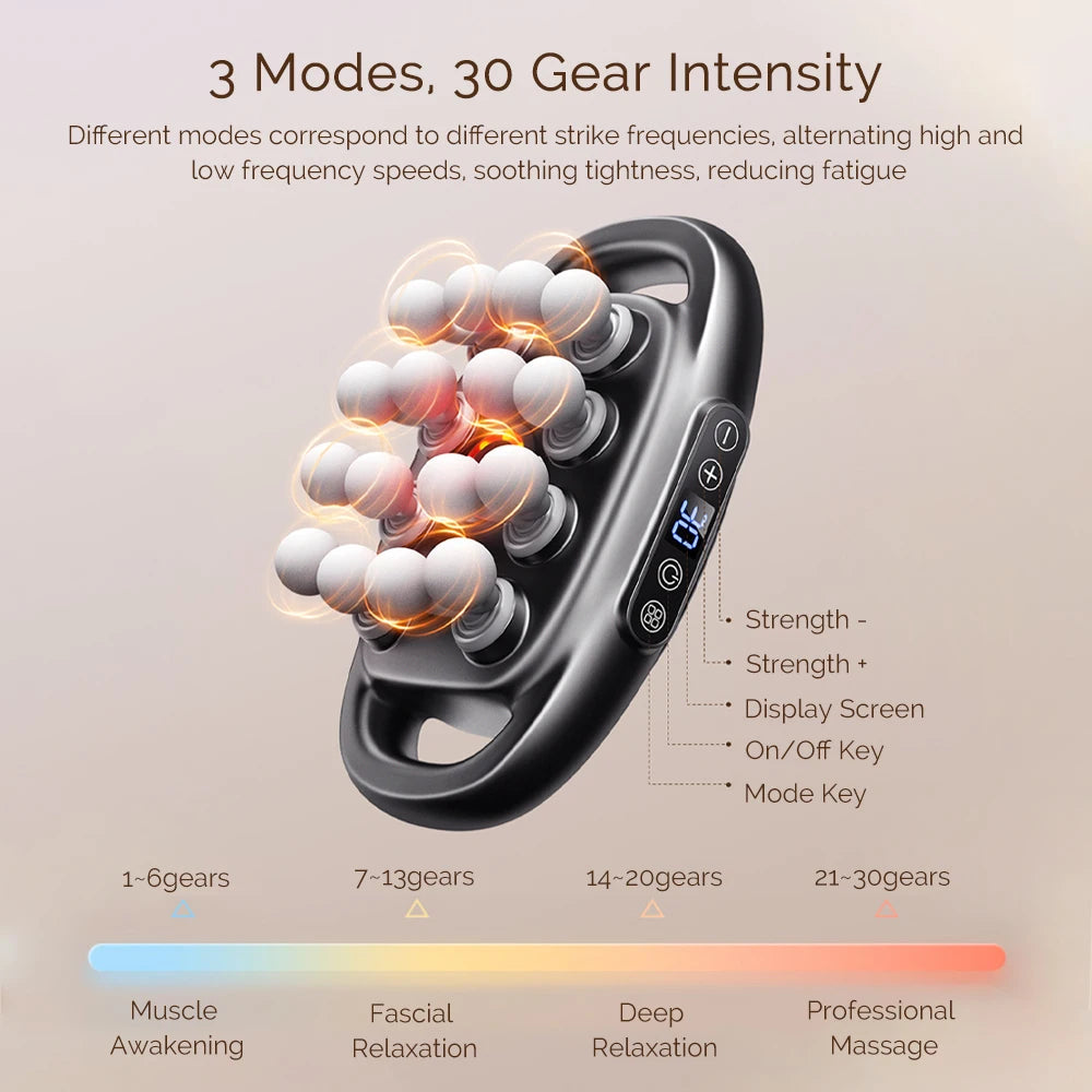 Foreverlily 16 Head Fascia Gun High Frequency Body Massager Shoulder