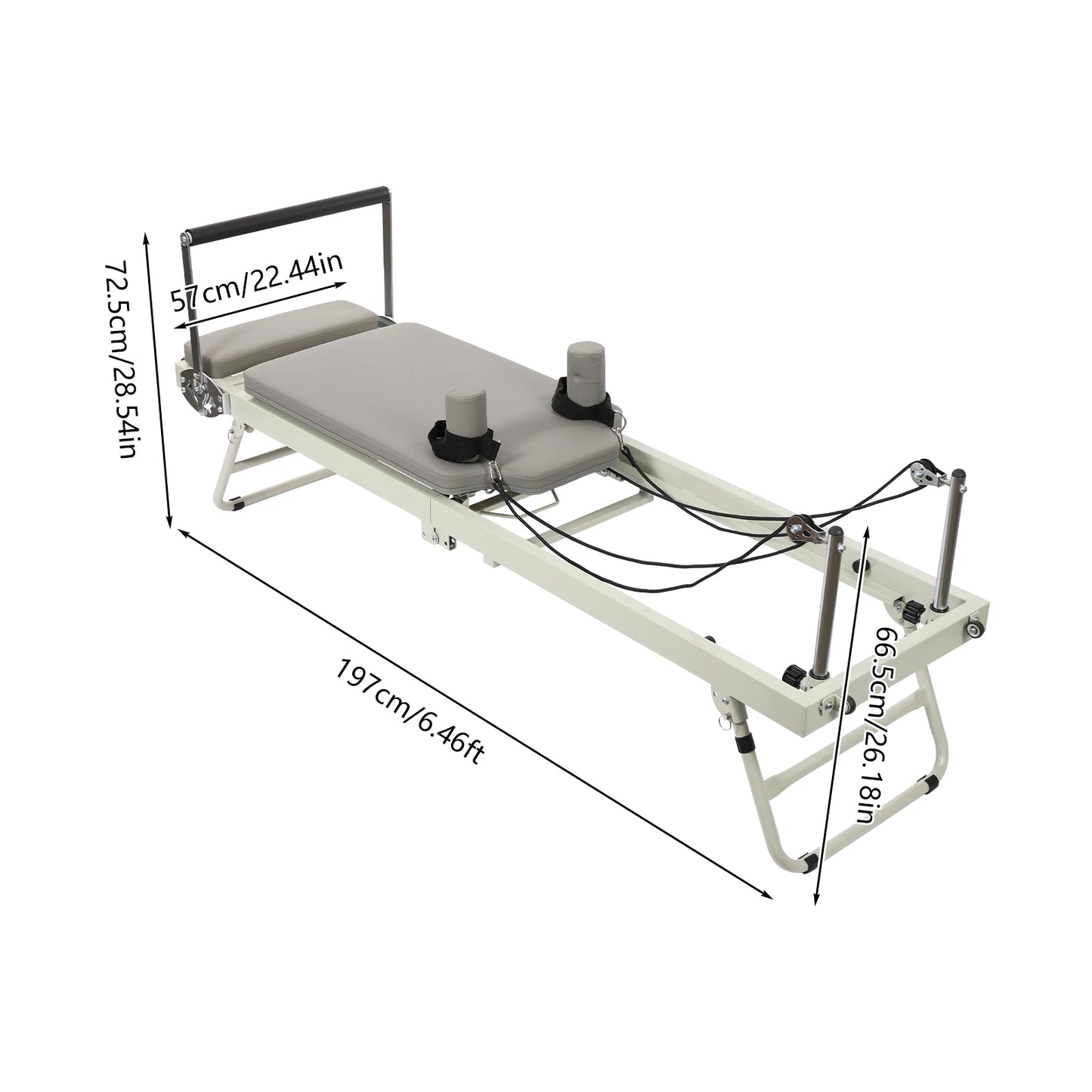 Foldable Pilates Reformer Machine For Multifunctional Yoga Fitness