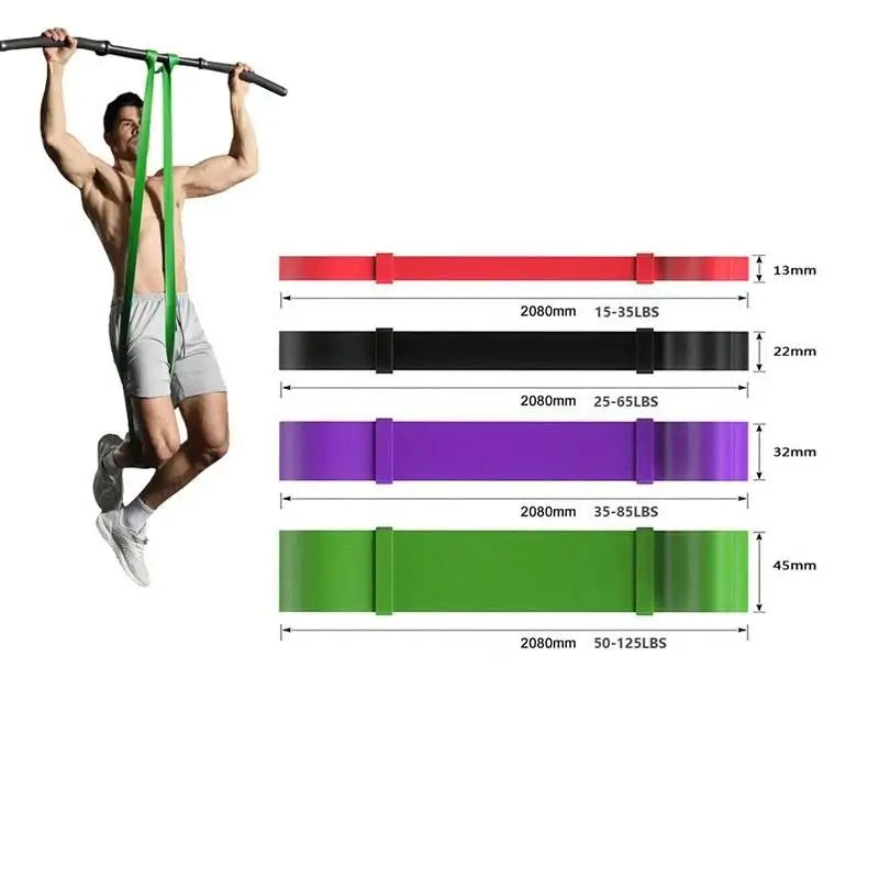 Pull Up Assistance Bands 4 Level Resistance Fitness Training