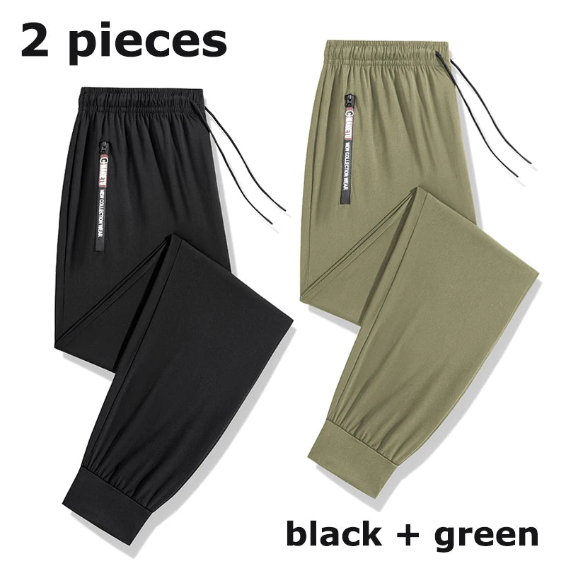Quick Dry Hiking Running Pants With Zipper Pocket Taffeta Lightweight