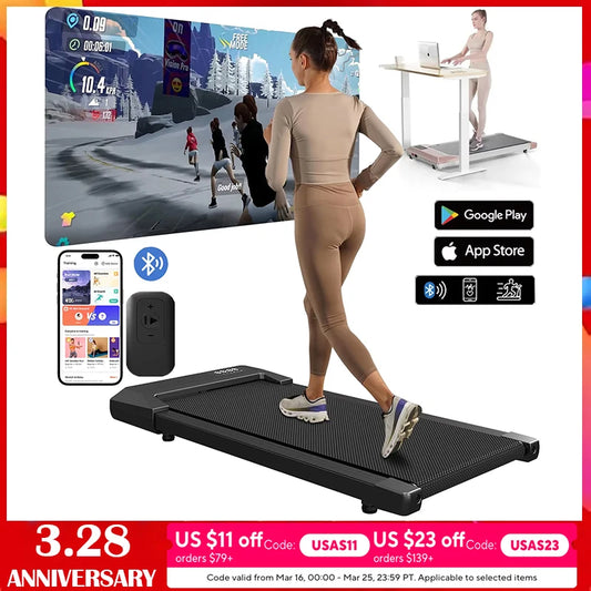 Superun 2.5 HP Treadmill For Home, 2-In-1 Walking Running