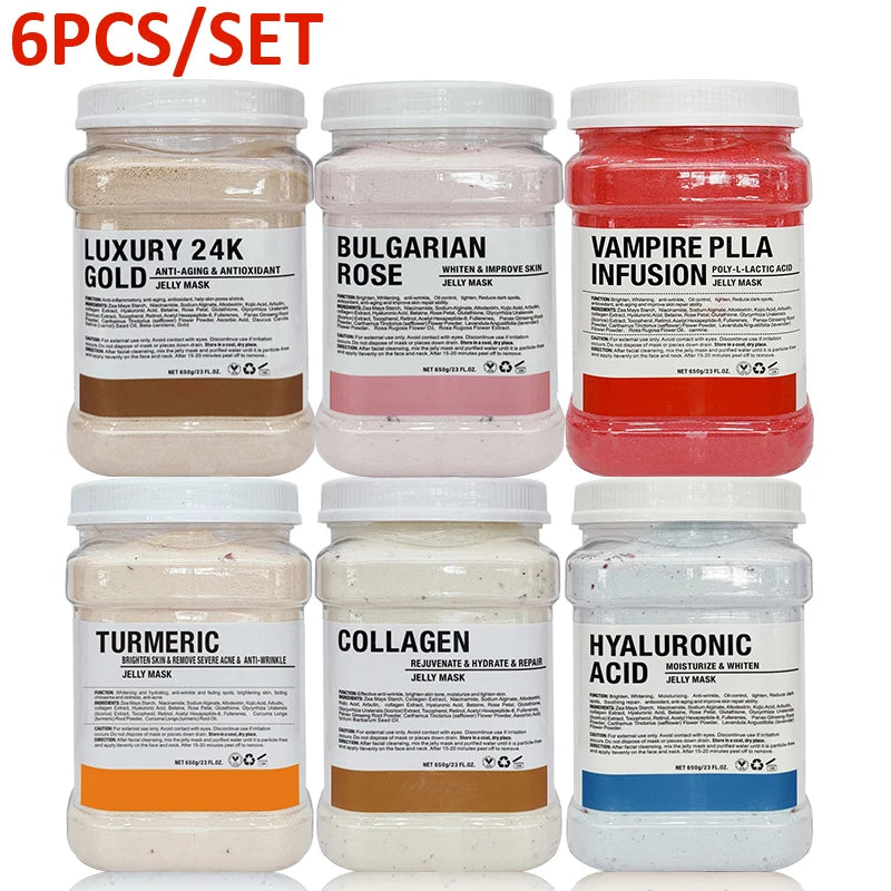 YMEYFAN Jelly Mask Powder 6 Piece 650G Professional Facial Masks
