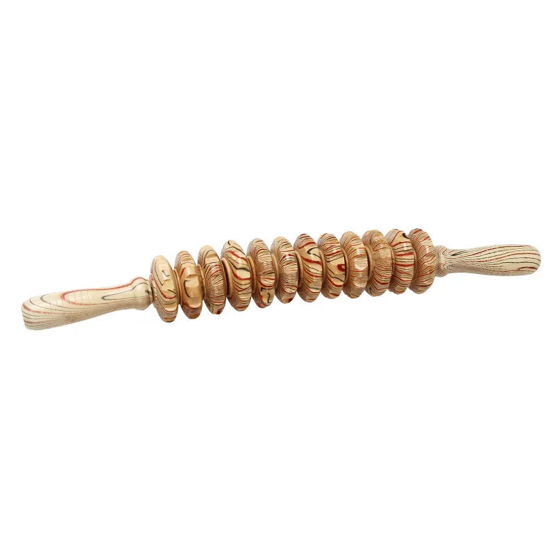Wooden Massage Tool Set Pain Relief Gua Sha Back Massager