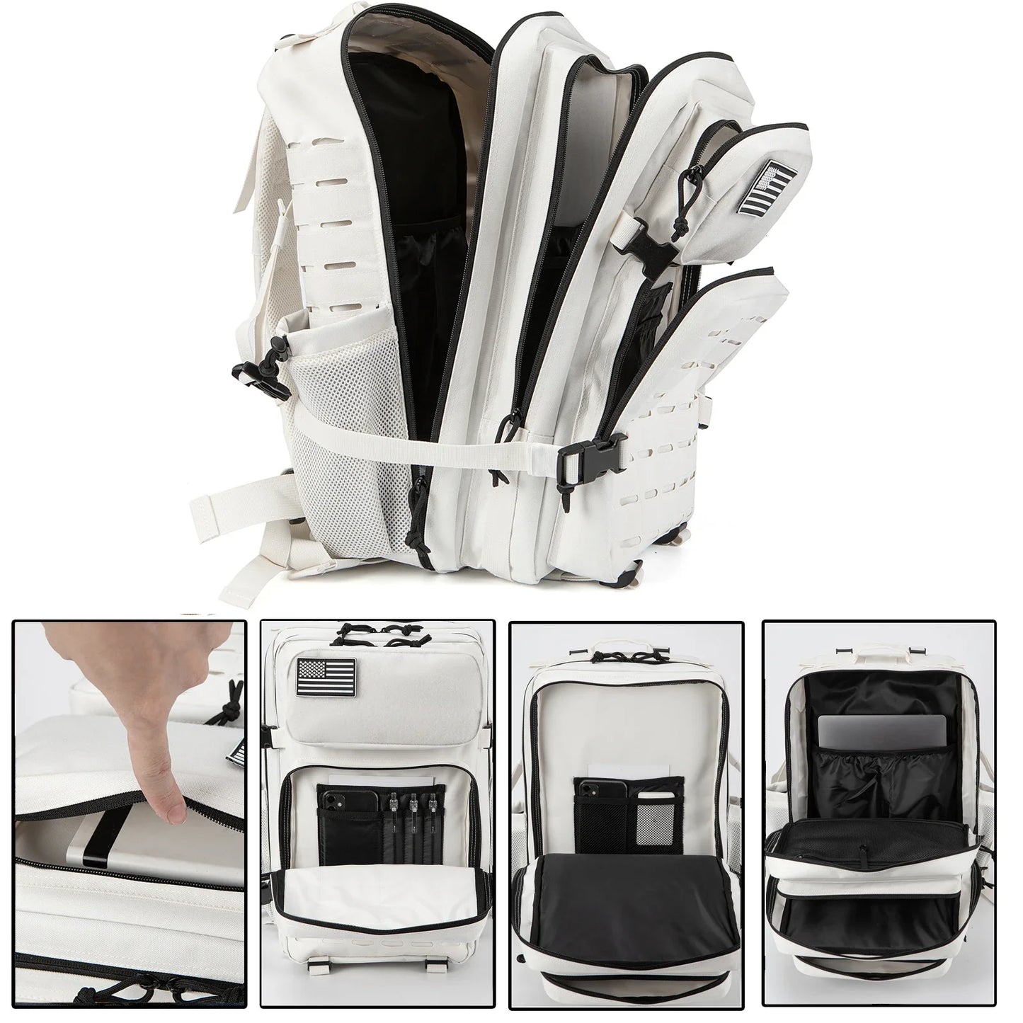 ReFire Gear Tactical Backpack For Men And Women Water Bottle