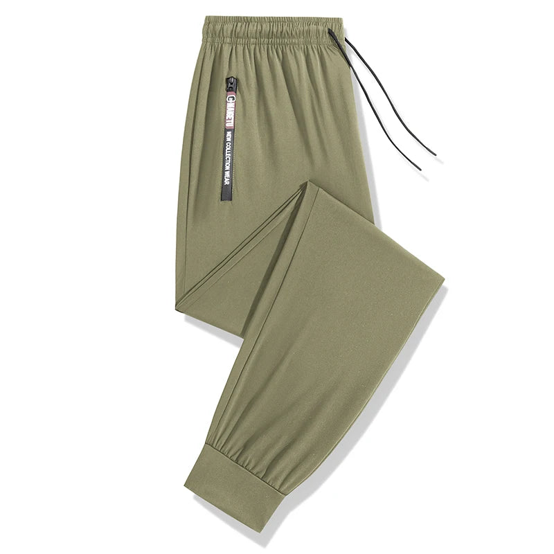 Quick Dry Hiking Running Pants With Zipper Pocket Taffeta Lightweight