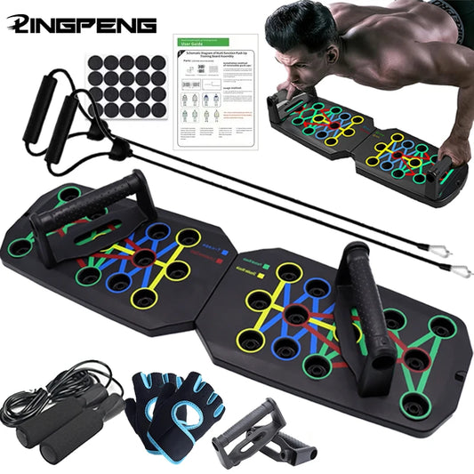 LINGPENG Push-Up Board Set Foldable Fitness Equipment