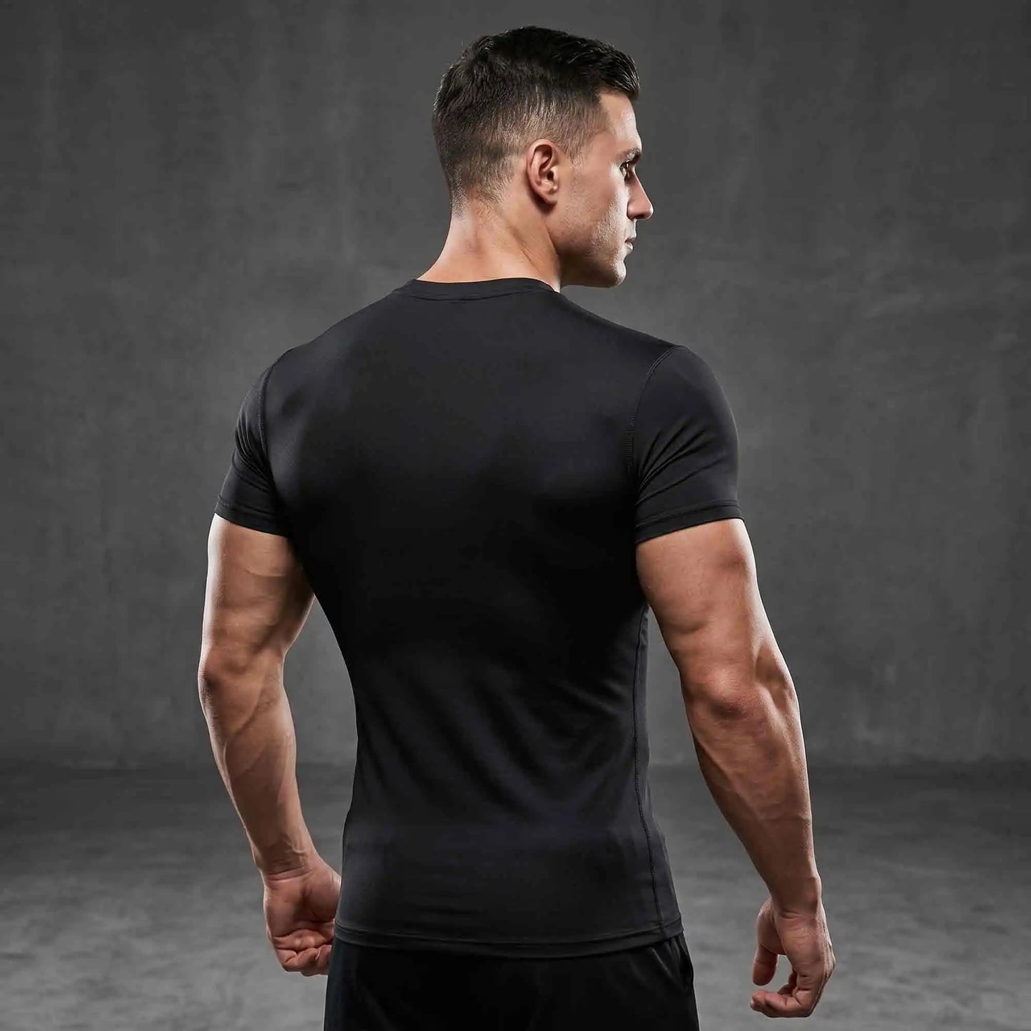 Mens Compression Shirts 3 Pack Baselayer Tops Moisture Wicking QuickDry