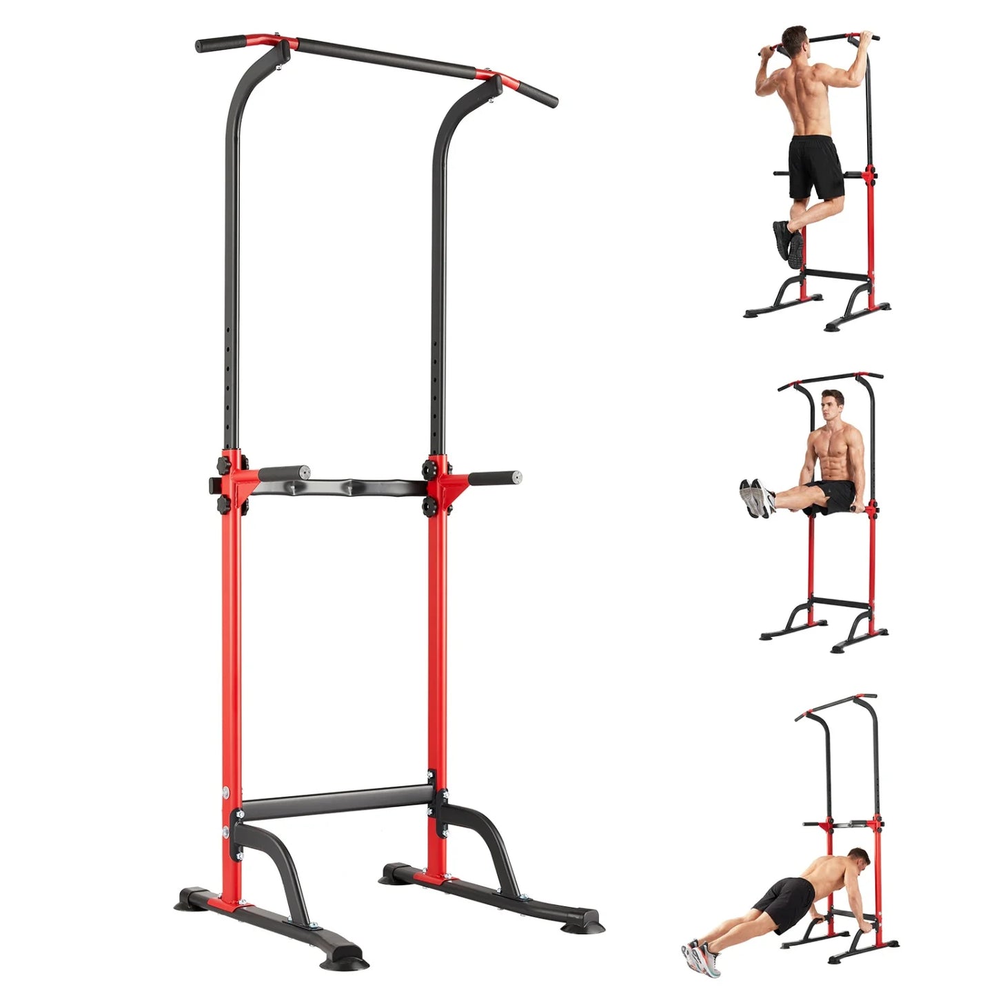 HiMISS Power Tower Pull Up Dip Station With Adjustable Height
