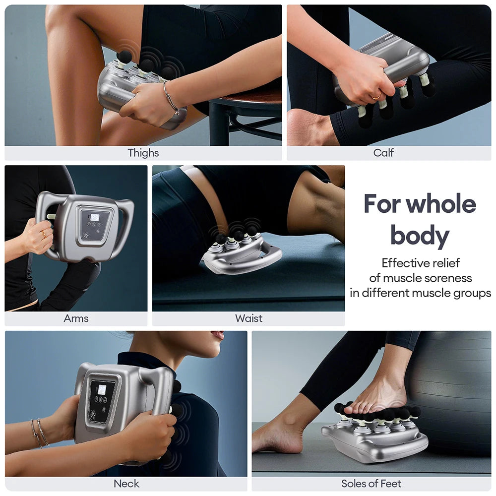 Foreverlily 24Head Fascia Gun With 9 Modes High Frequency Massager