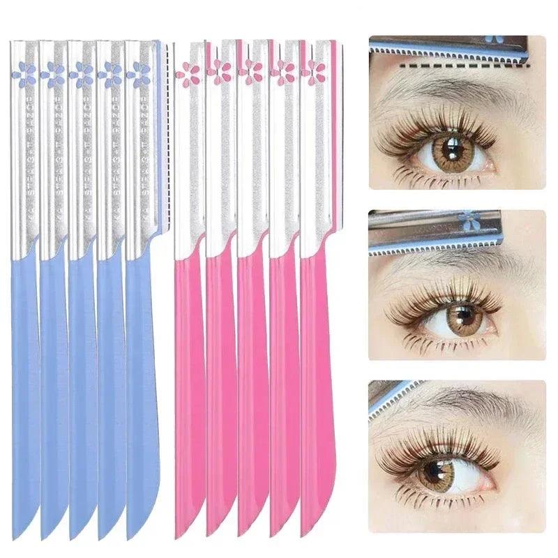 RUZOFO 5pc Eyebrow Epilator Set Stainless Steel Facial Trimmer