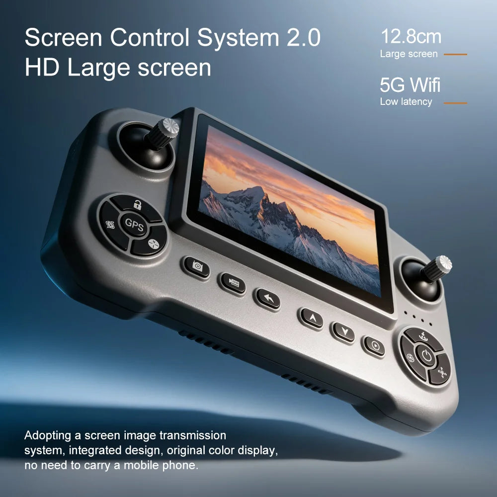 V918 Max Drone Laser Obstacle Avoidance 8K GPS Professional Camera FPV 3000M RC Quadcopter with LCD Screen Remote Control Gifts