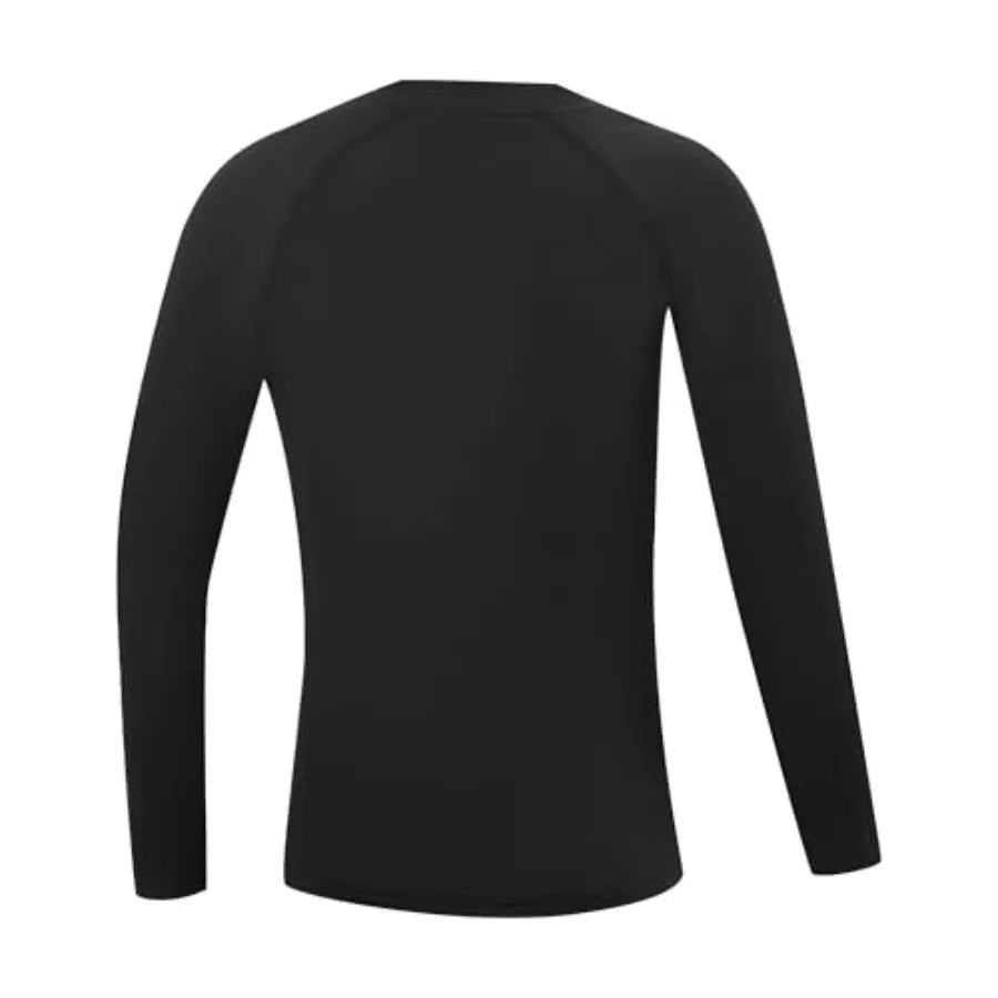 Youth Boys Compression Thermal Base Layer Shirt With Fleece Liner
