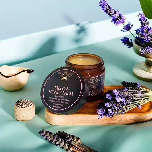 Beef Tallow Balm With Raw Honey Moisturizing Cream For Soft Skin