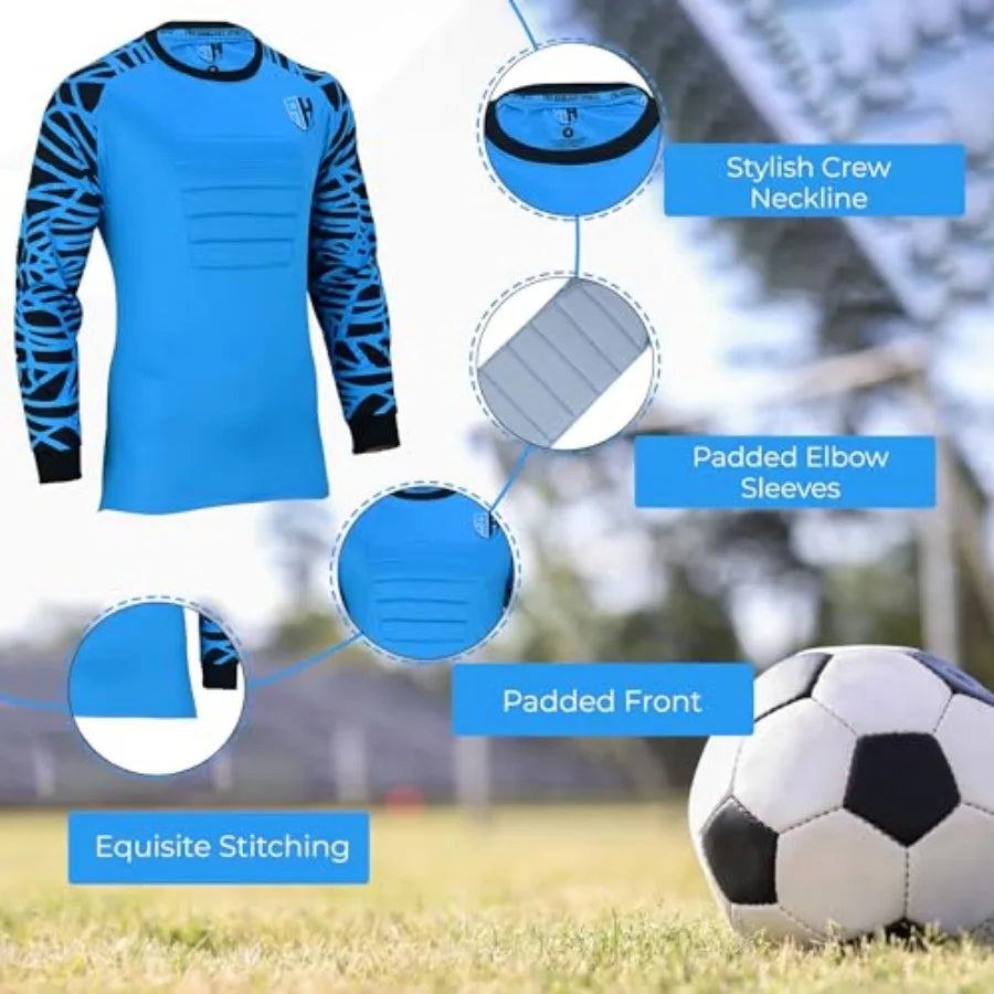 Soccer Goalie Jersey for Kids and Adults Goalkeeper Shirt