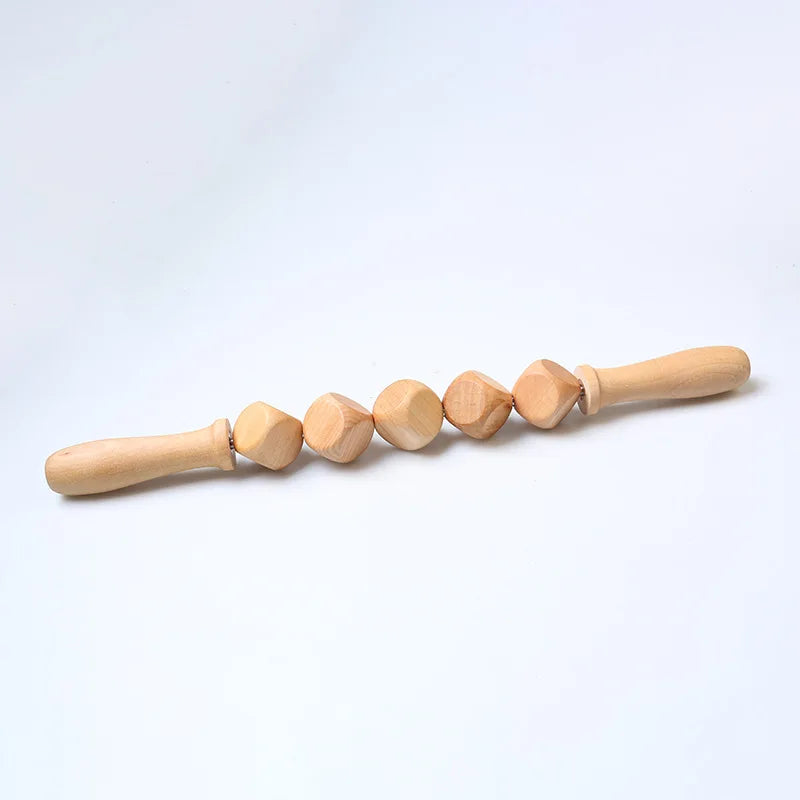 Wooden Massage Tool Set Pain Relief Gua Sha Back Massager